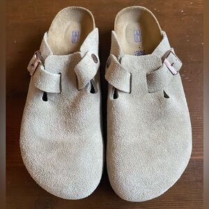 Birkenstock Tan Suede Mules